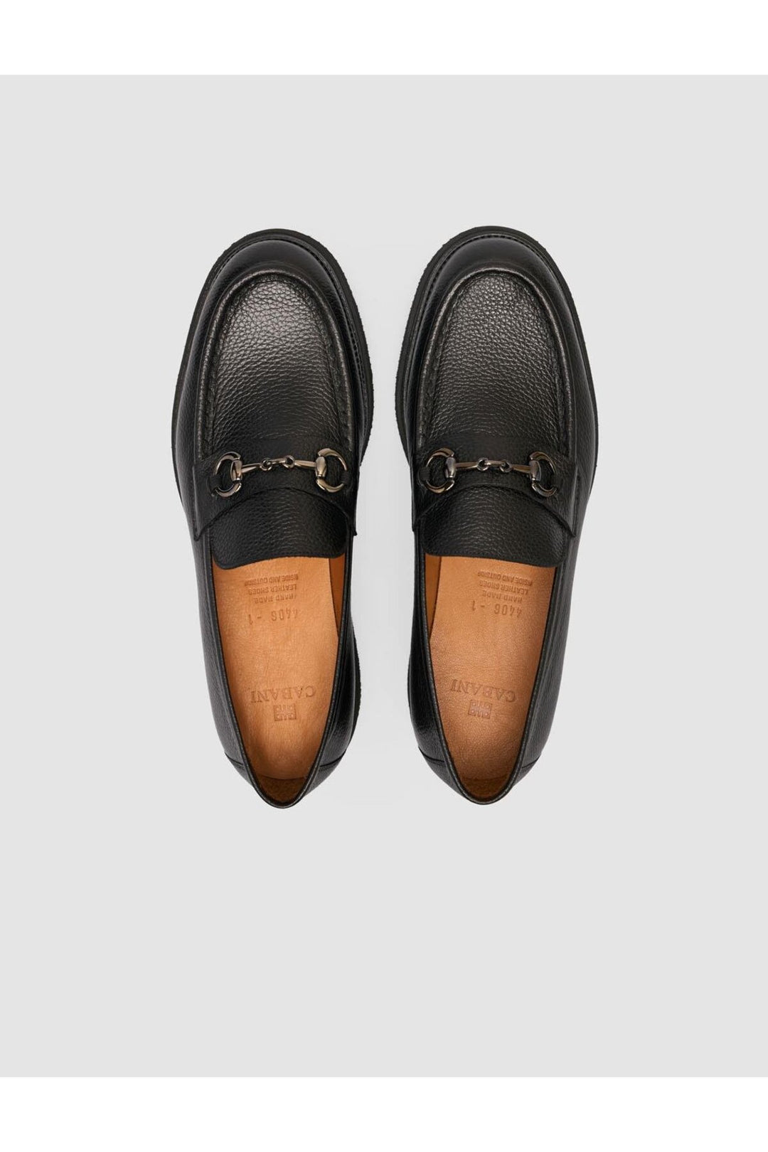 Cabani Shoes %100 Cuir véritable Noir FloterChaussures classiques pour hommes avec boucle - Noir