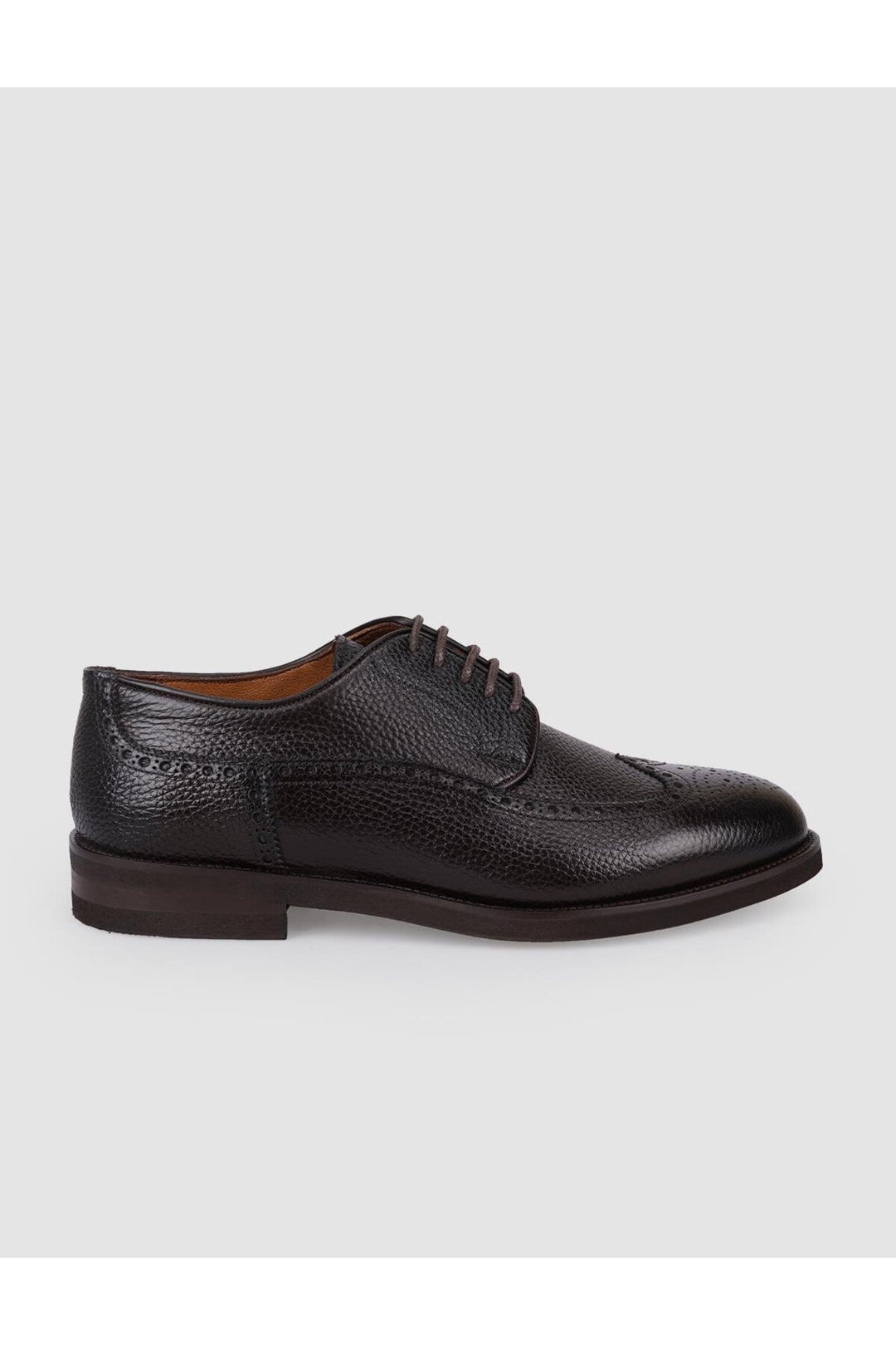 Cabani Shoes Chaussures classiques pour hommes en cuir véritable marron à lacets 100% - Multicolore