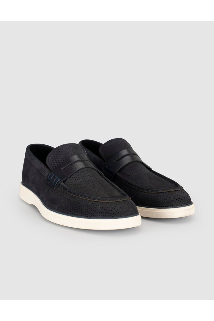 Cabani Shoes Loafer homme en daim noir - Noir