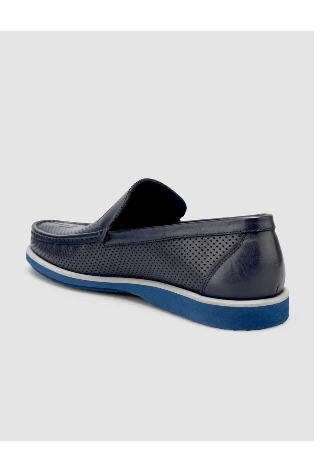 Cabani Shoes %100 Cuir Véritable Mocassins Pour Hommes Bleu marine - Bleu marine