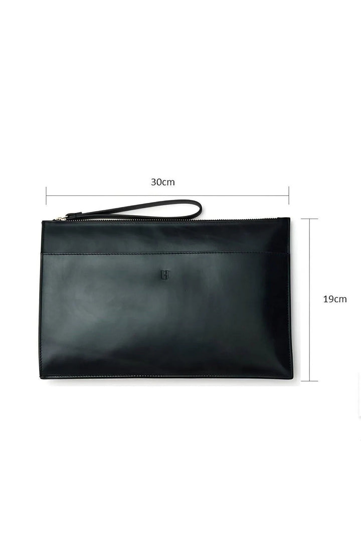 helmbrook Sac Portefeuille en Cuir Véritable pour Femme Zippé RFID Protégé Beverly Black