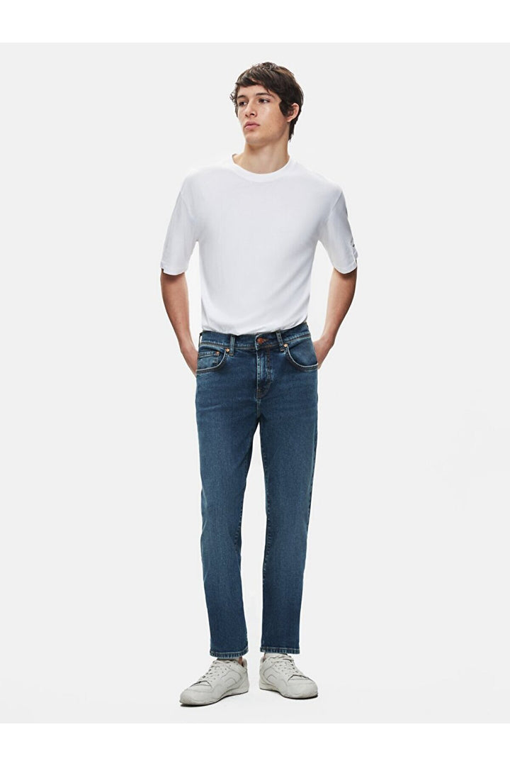 LTB Pantalon en jean à taille moyenne Sawyer P Narrow Leg