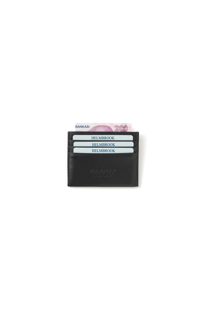 helmbrook Porte-cartes Barry pour homme en cuir gris avec conception personnalisée, multi-baie et protection Rfid