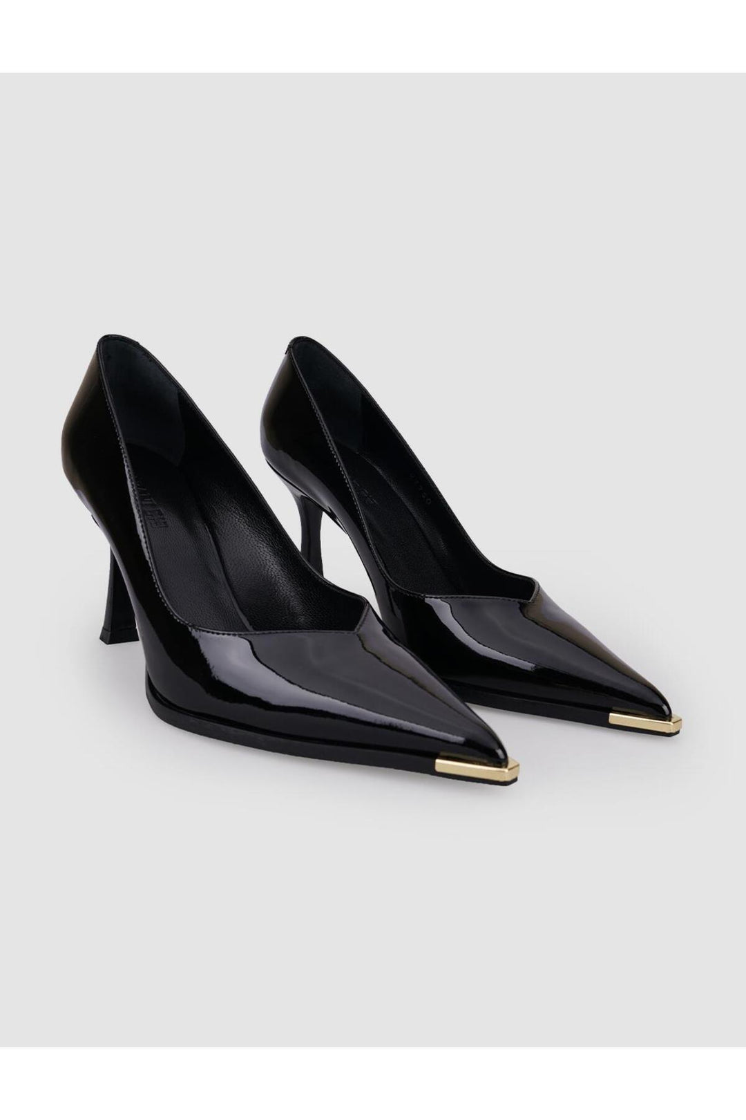 Cabani Shoes Chaussures à talons pour femmes en cuir véritable 100% verni poudre - Multicolore