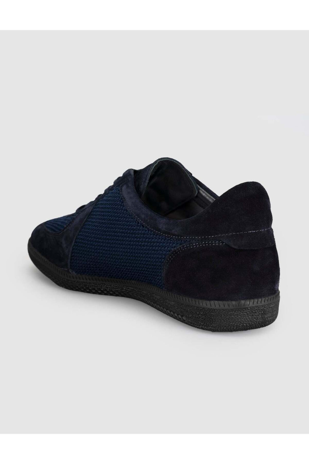 Cabani Shoes Chaussures de sport décontractées pour hommes en cuir véritable bleu marine - Bleu marine