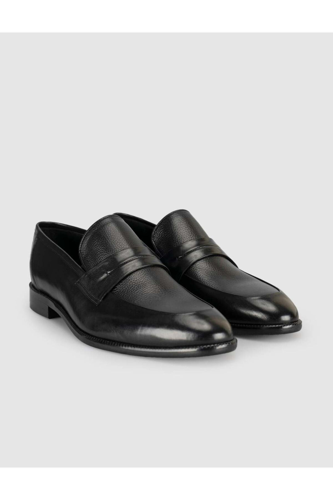 Cabani Shoes Chaussures classiques pour hommes en cuir noir premium - Multicolore