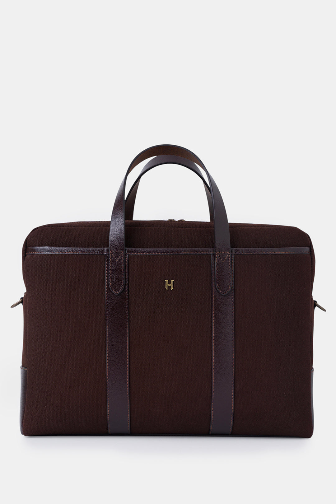 Helmbrook Sac pour ordinateur portable Benedict en cuir véritable 15,6"à deux compartiments pour homme