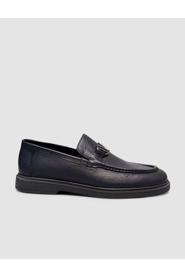 Cabani Shoes Chaussures Loafer pour hommes en cuir véritable Bleu marine - Bleu marine