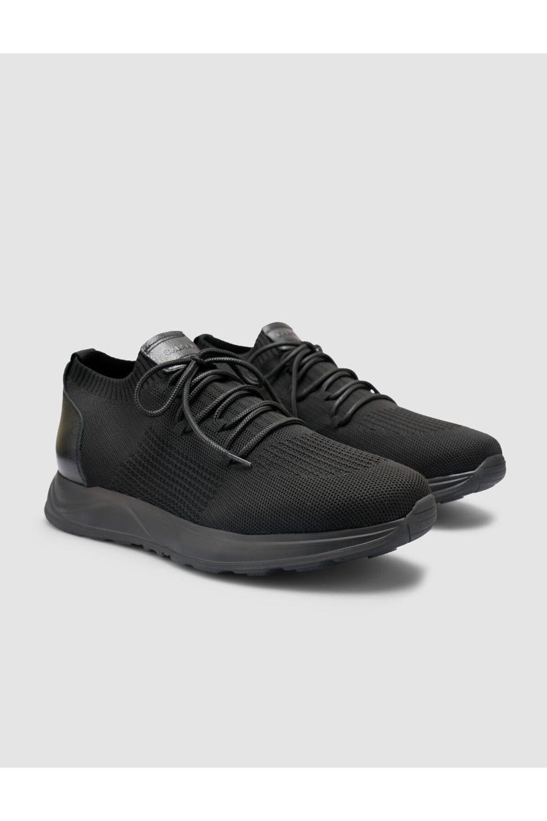 Cabani Shoes Chaussures de sport Napoli pour homme en tricot noir - Noir