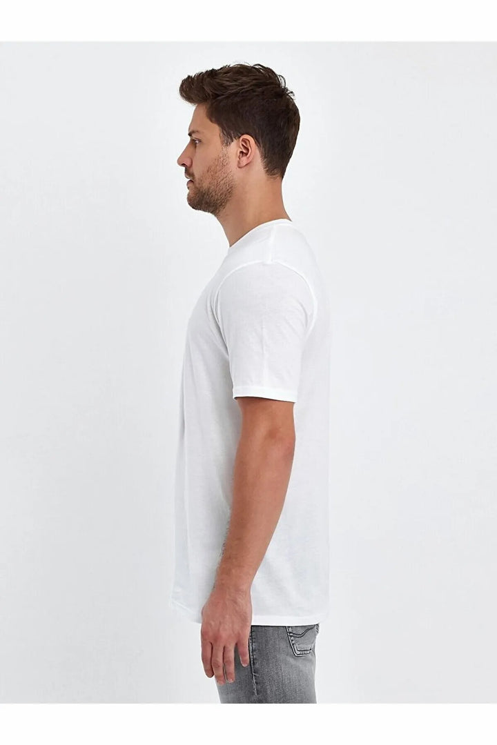 LTB T-shirt blanc à manches courtes Regular