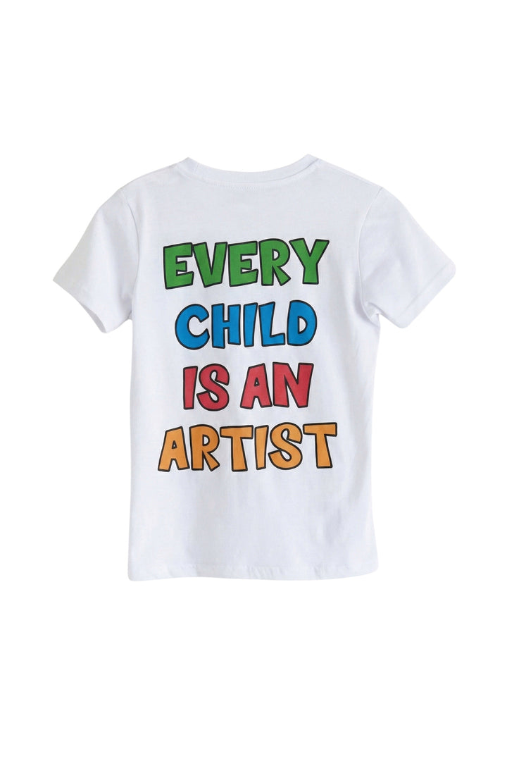 Hipnotico T-shirt pour enfant "Chaque enfant est un artiste" - Multicolore