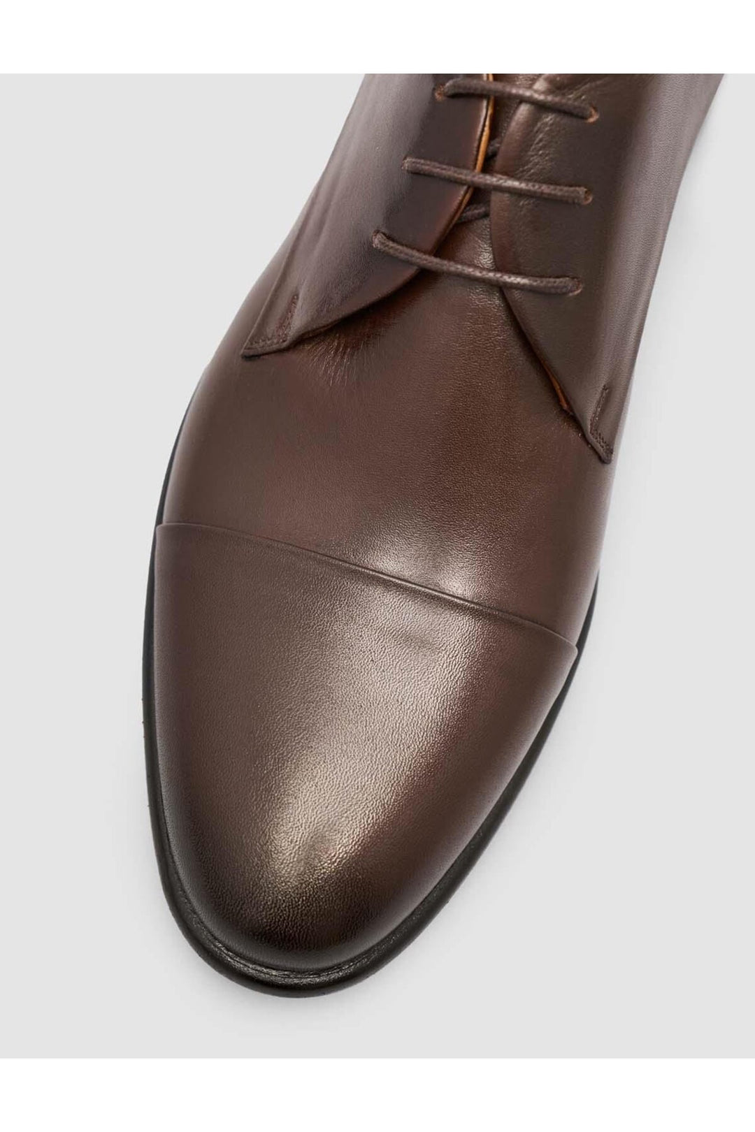 Cabani Shoes Chaussures classiques pour hommes en cuir véritable 100% marron - Marron