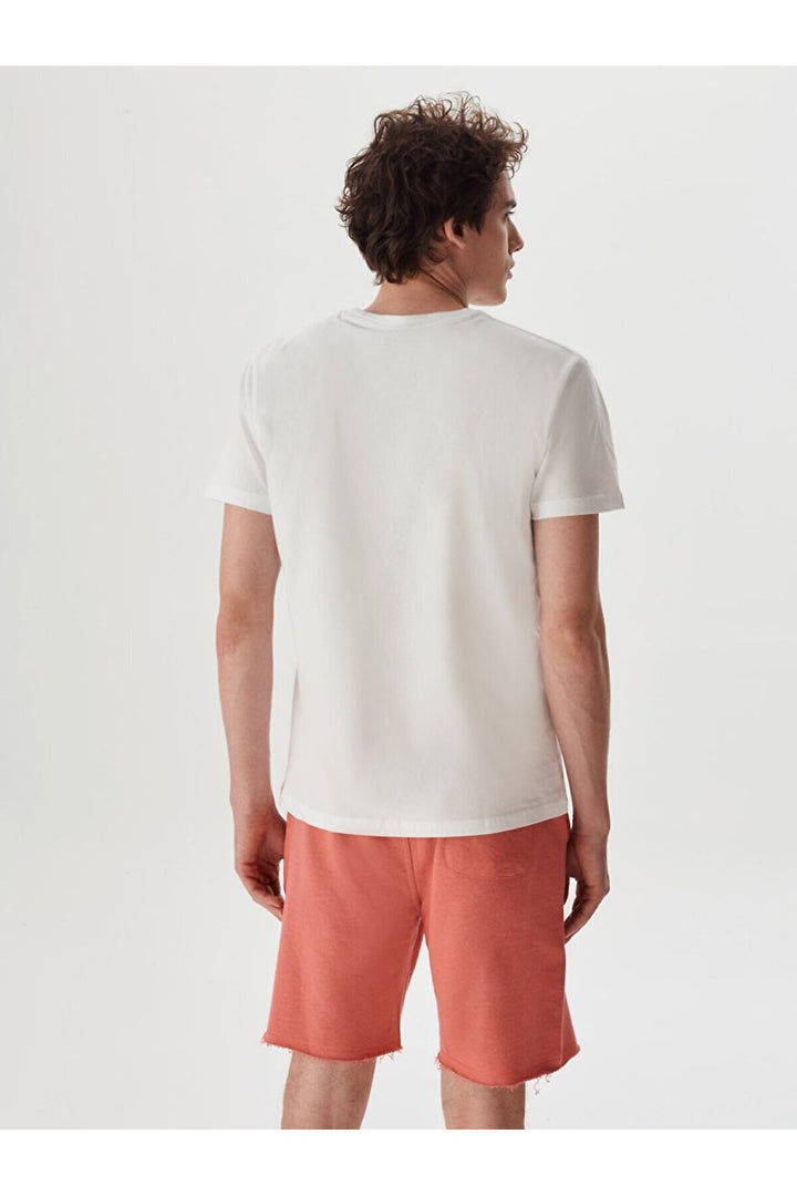 LTB Peyoro T-shirt blanc pour homme à col rond et manches courtes 1225841826089100 - Blanc_100