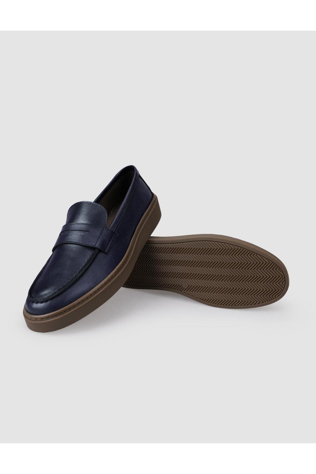 Cabani Shoes %100 Cuir véritable Chaussures décontractées pour hommes Bleu marine - Bleu marine
