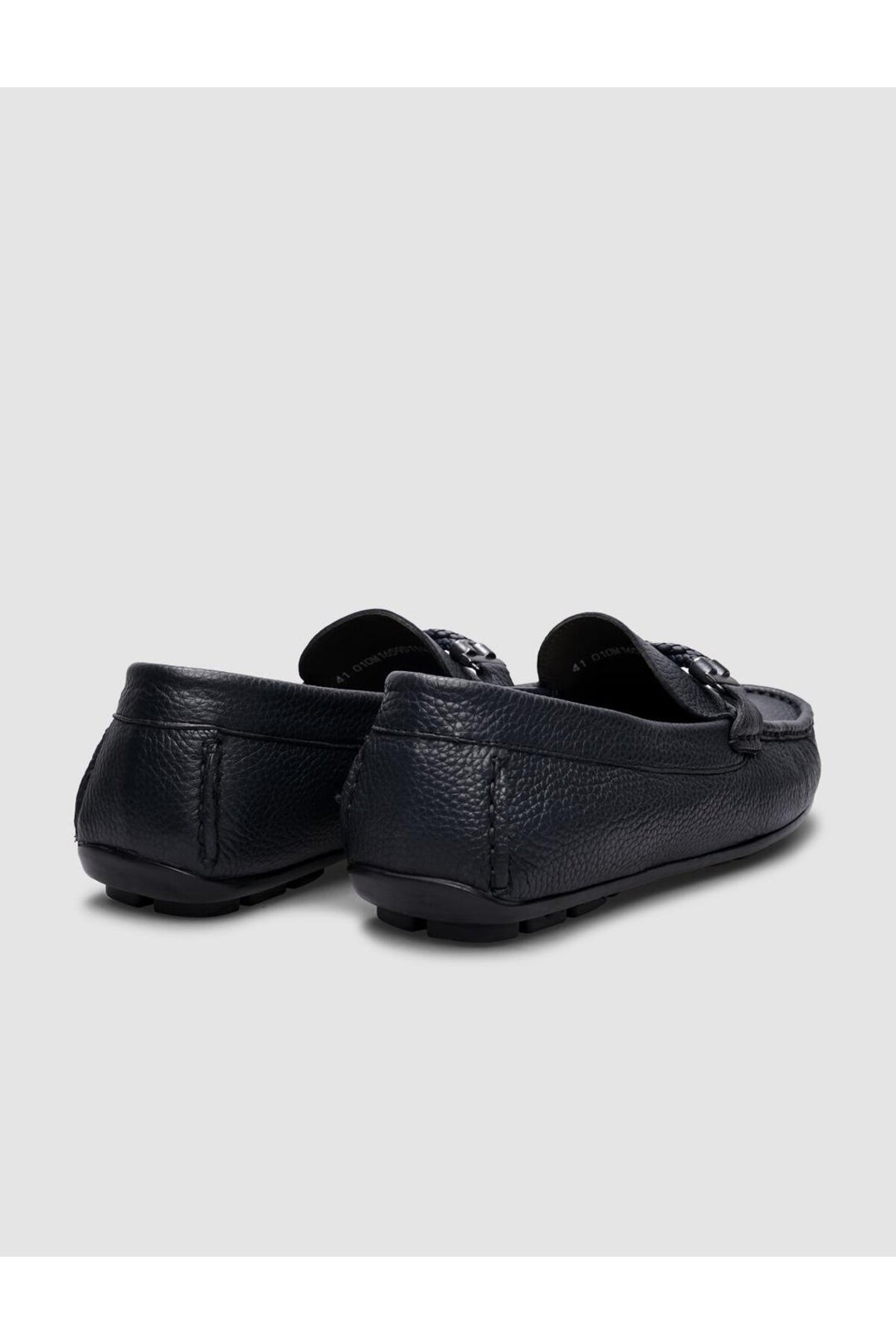 Cabani Shoes Mocassins pour hommes en cuir véritable bleu marine - Bleu marine