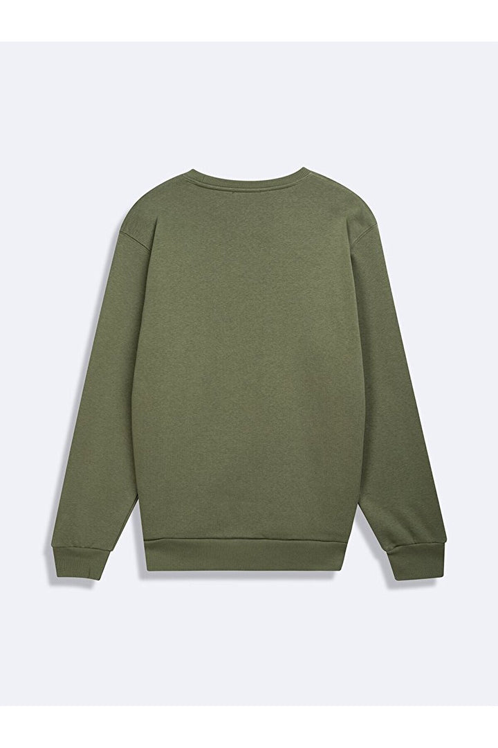 LTB Sweat vert à manches longues et col zéro