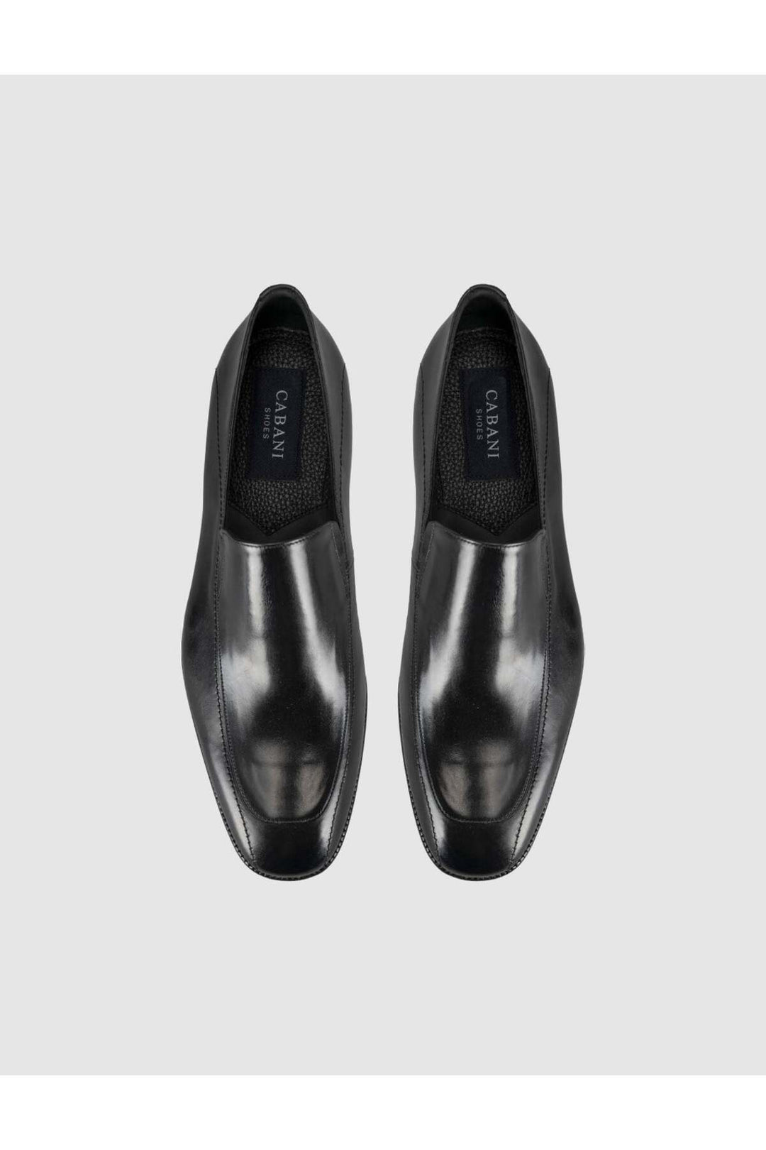 Cabani Shoes Chaussures classiques pour hommes en cuir noir premium - Multicolore