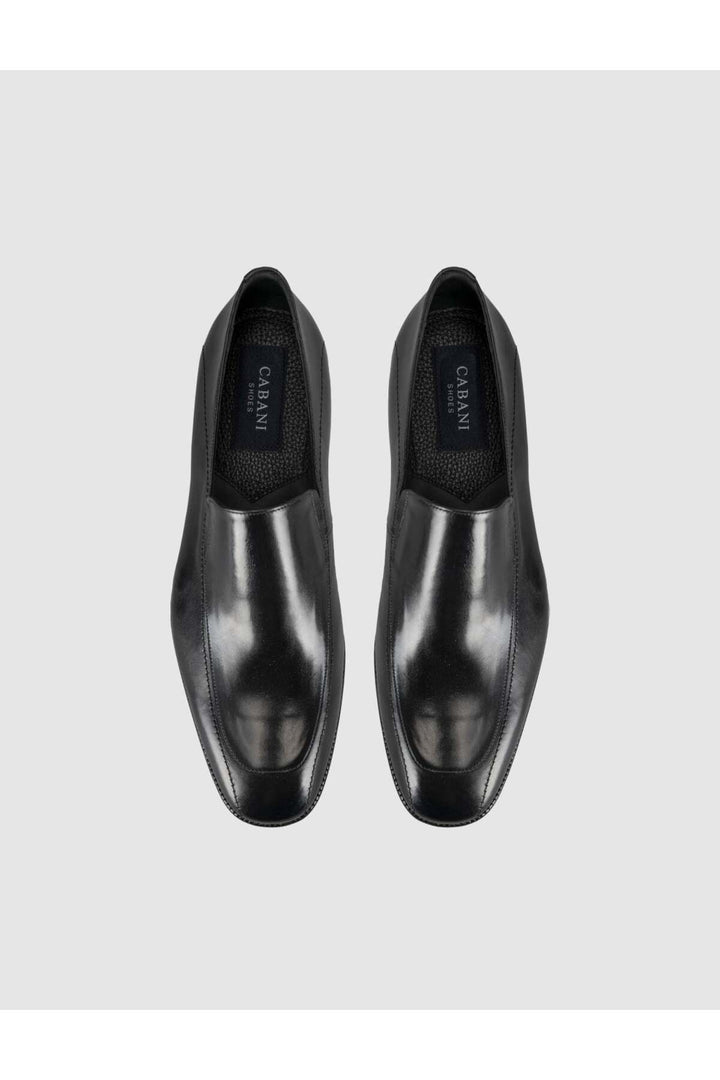 Cabani Shoes Chaussures classiques pour hommes en cuir noir premium - Multicolore