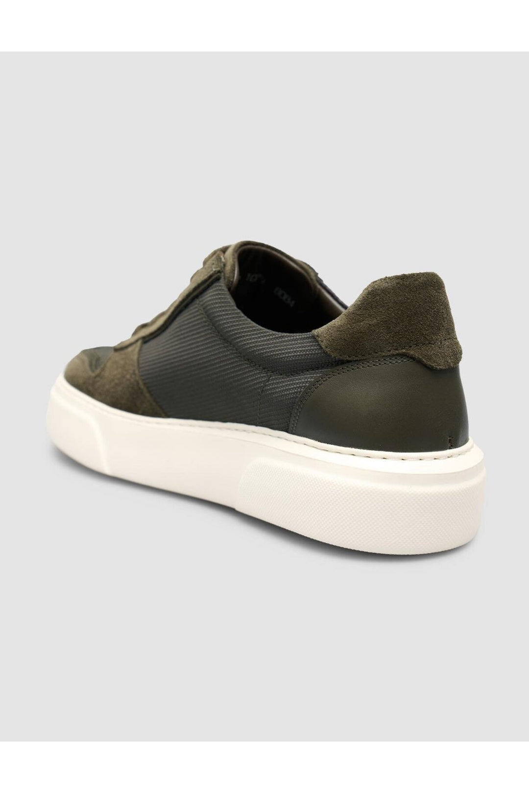 Cabani Shoes Baskets femme en daim avec design en filet kaki - Multicolore