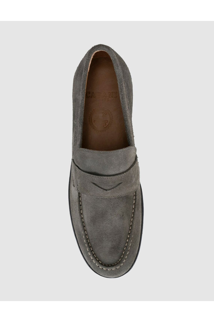 Cabani Shoes Chaussures Loafer en cuir suédé véritable pour homme en kaki - Multicolore