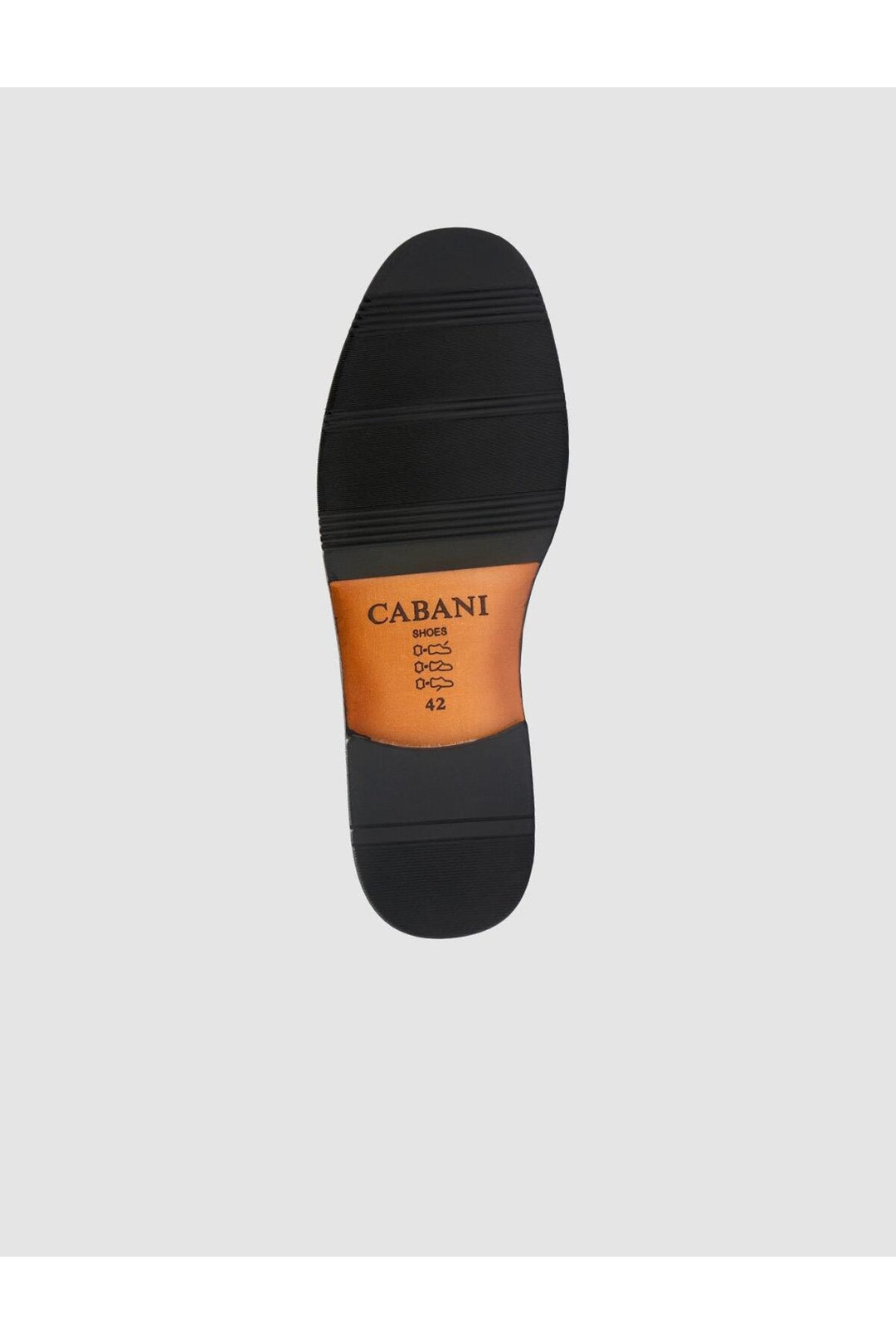 Cabani Shoes %100 Cuir véritable Chaussures classiques pour hommes Marron - Noir