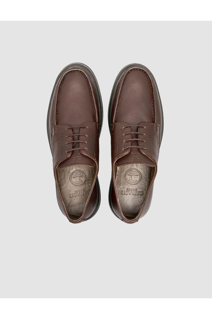 Cabani Shoes Chaussures décontractées pour hommes en cuir véritable marron d'hiver - Marron