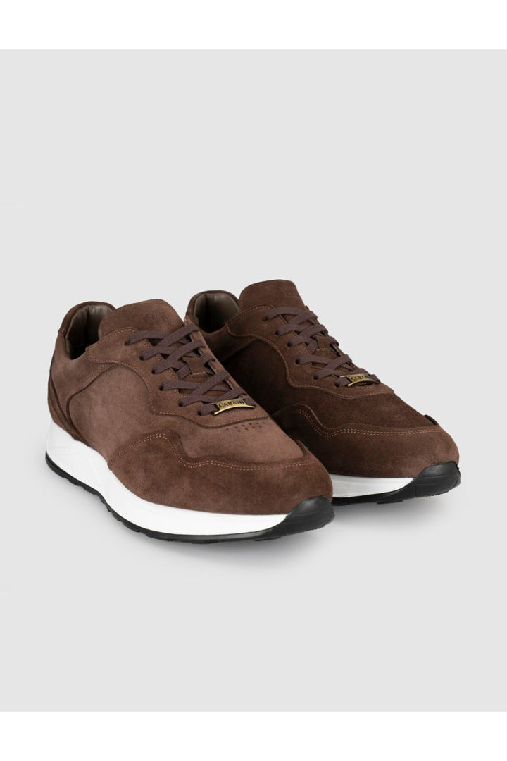 Cabani Shoes Sneakers en cuir suédé véritable pour homme marron - Marron