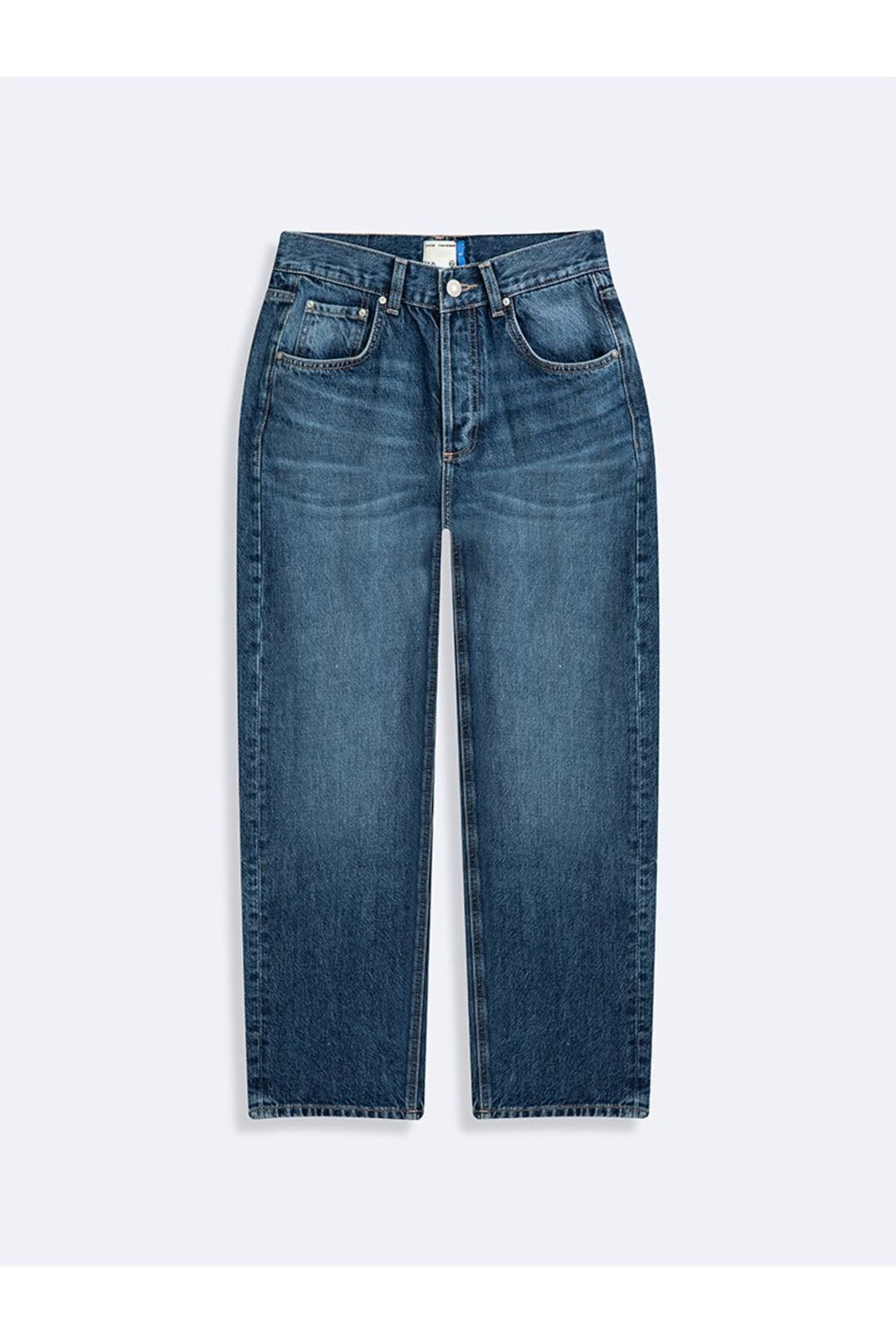 LTB Pantalon en jean bleu taille haute à jambes droites Julen