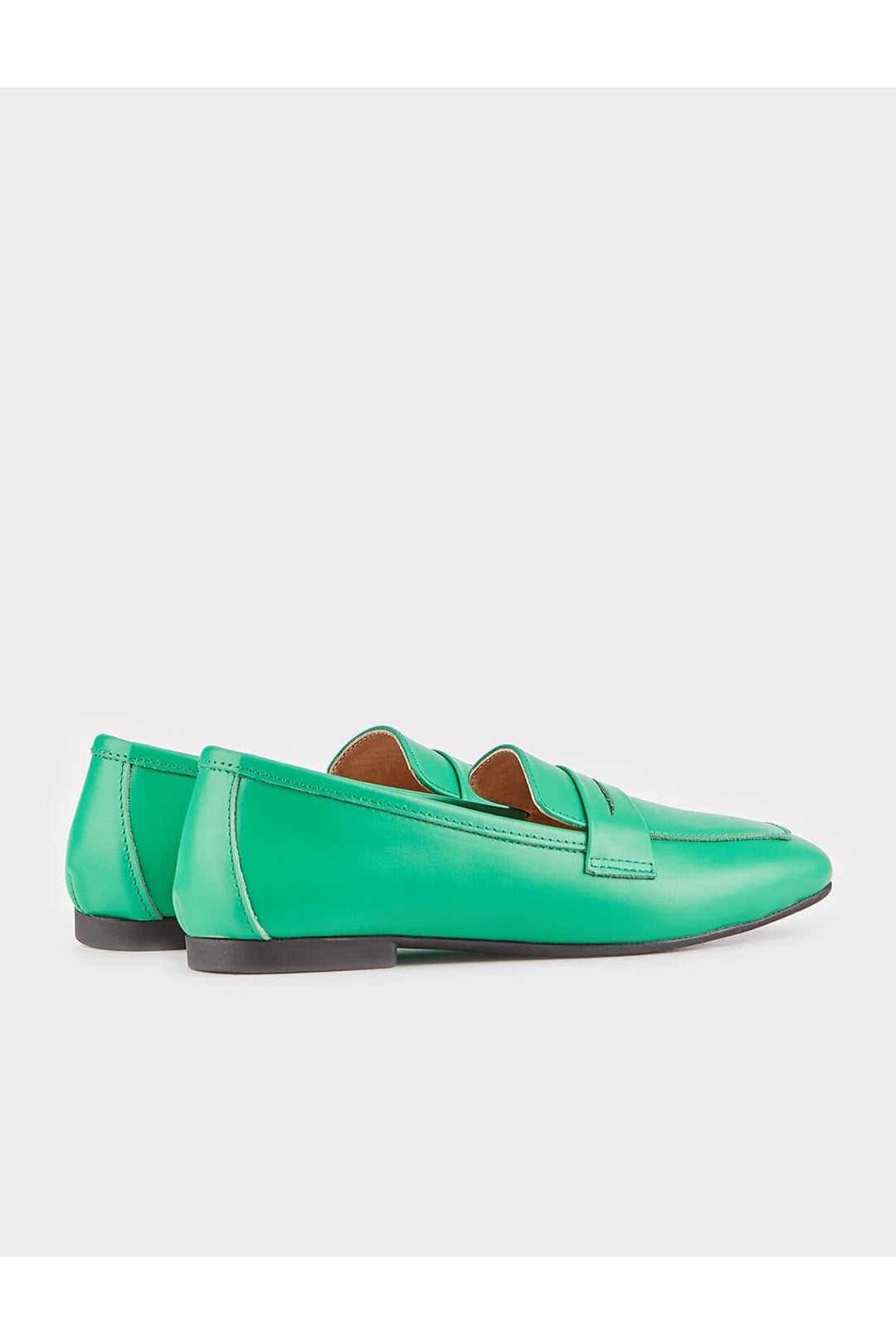 Cabani Shoes Chaussures Loafer Femme en Cuir Véritable Vert - Vert
