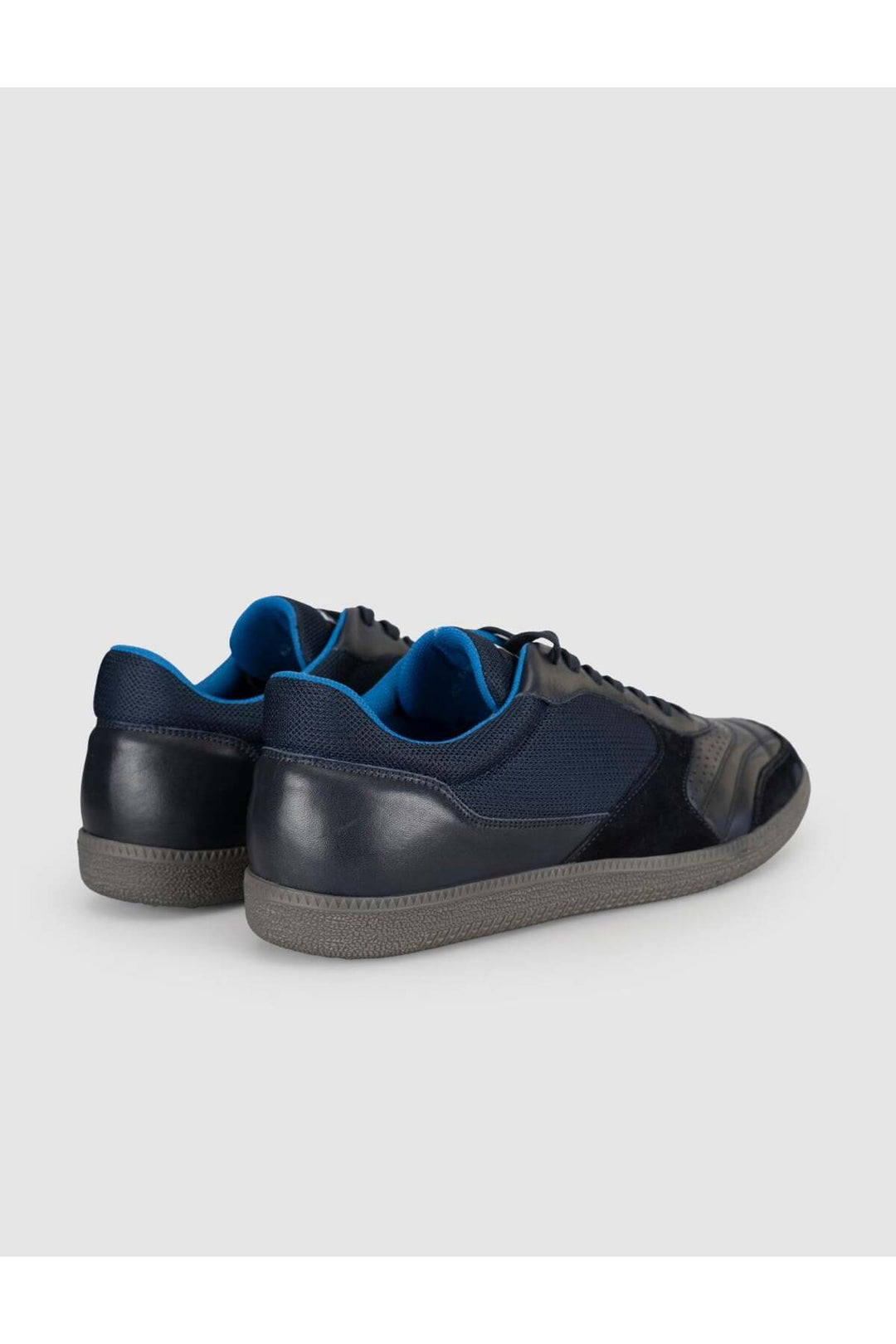 Cabani Shoes Sneaker décontracté pour homme en cuir véritable - Bleu marine