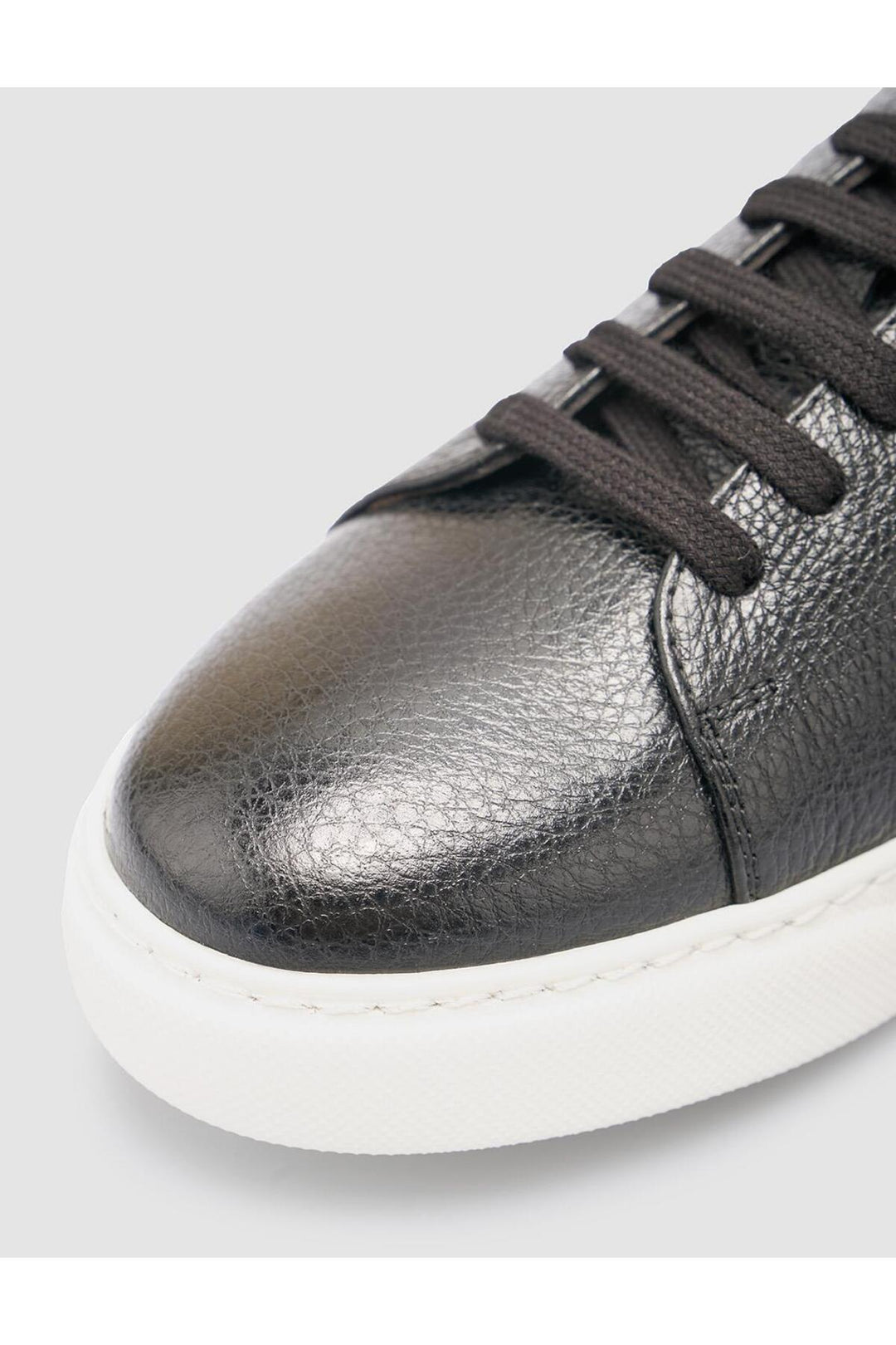 Cabani Shoes %100 Cuir véritable Baskets noires pour hommes - Noir