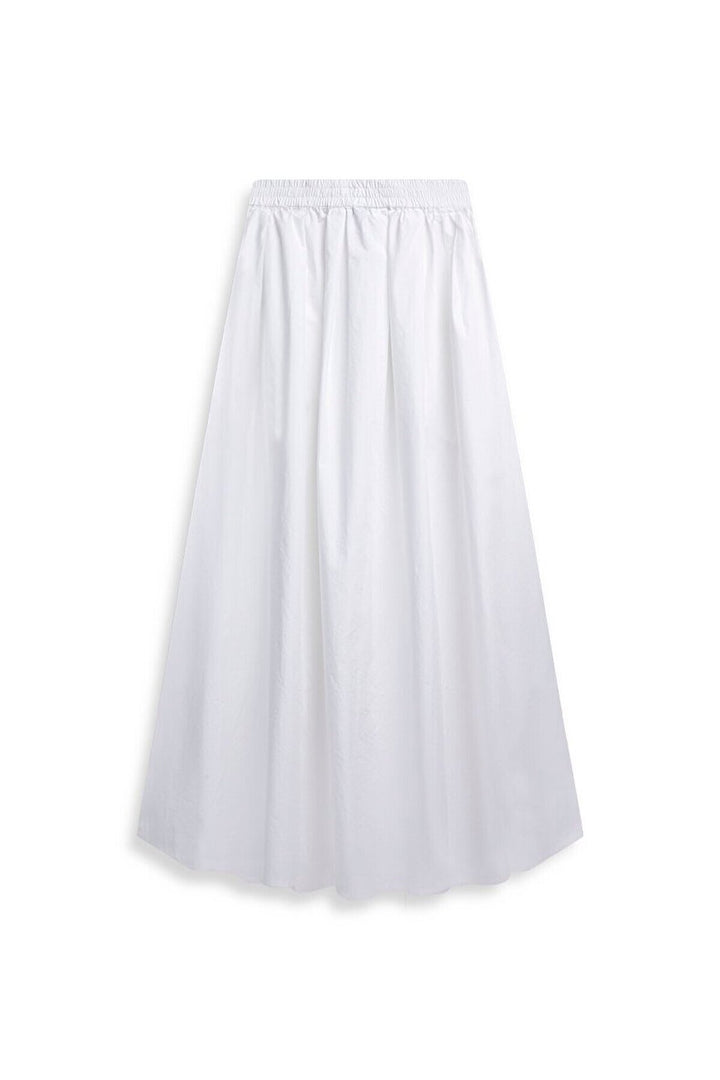 LTB Jupe mi-longue basique blanche