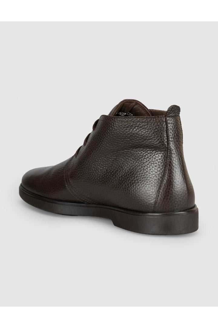 Cabani Shoes Nilador Bottes quotidiennes en cuir véritable à lacets pour hommes en marron - Marron