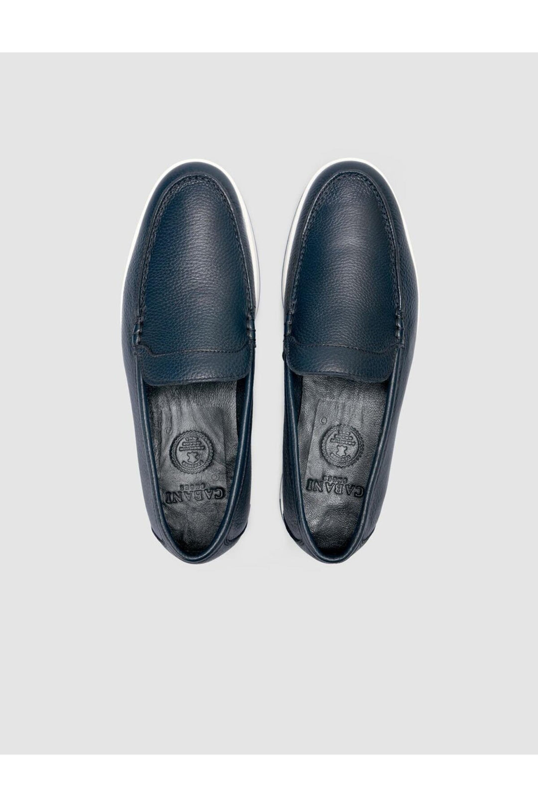 Cabani Shoes %100 Cuir Véritable Mocassins Pour Hommes Bleu marine - Bleu marine