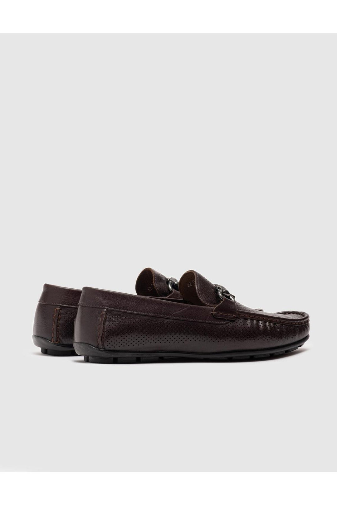 Cabani Shoes Mocassins pour hommes en cuir véritable marron - Marron