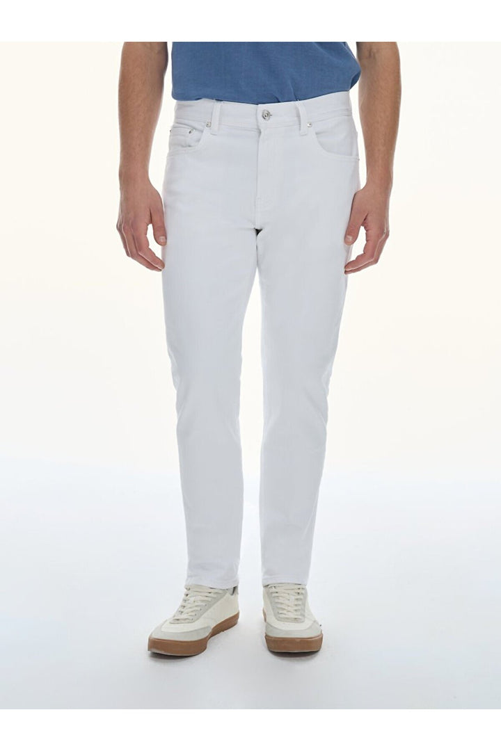 LTB Pantalon taille mi-haute Sawyer Y - Blanc_100