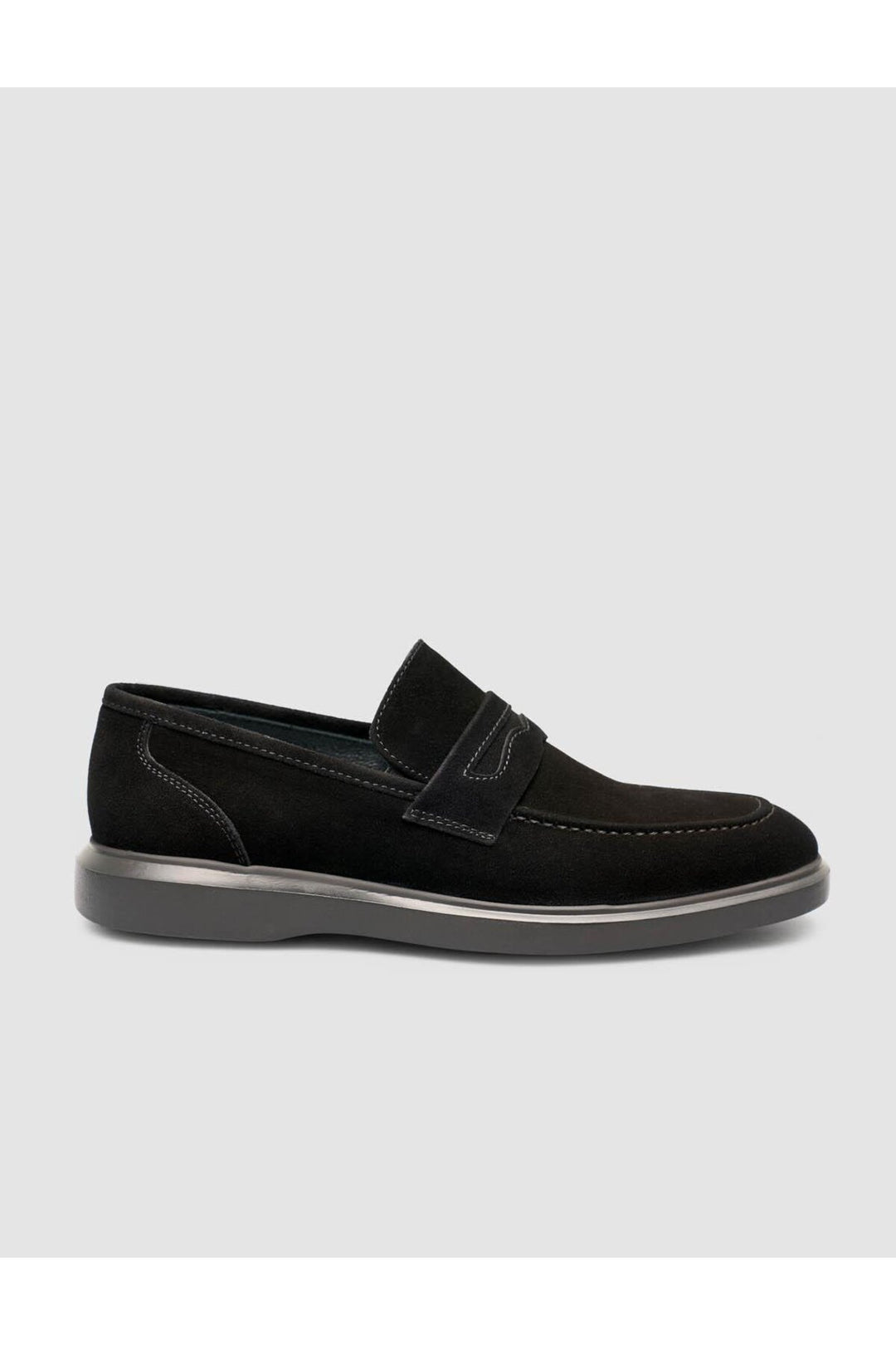 Cabani Shoes Mocassins pour hommes en cuir véritable suédé noir - Noir