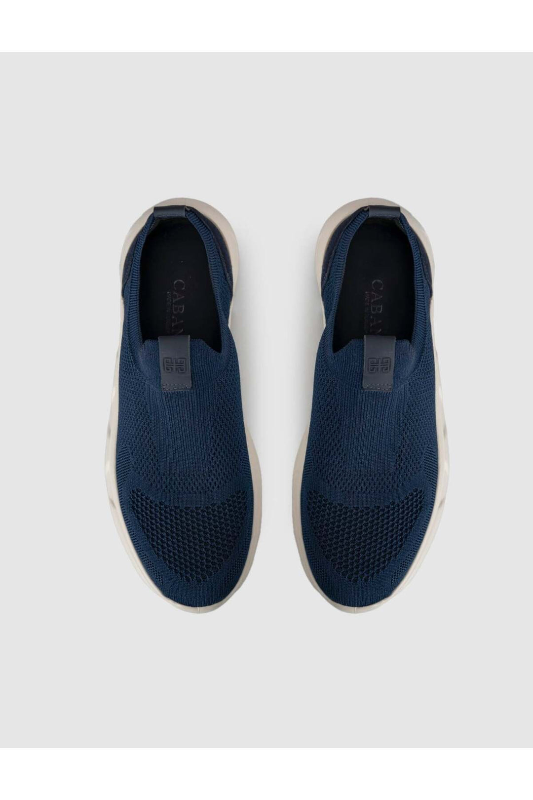 Cabani Shoes Baskets pour hommes bleu marine à semelle épaisse - Bleu marine
