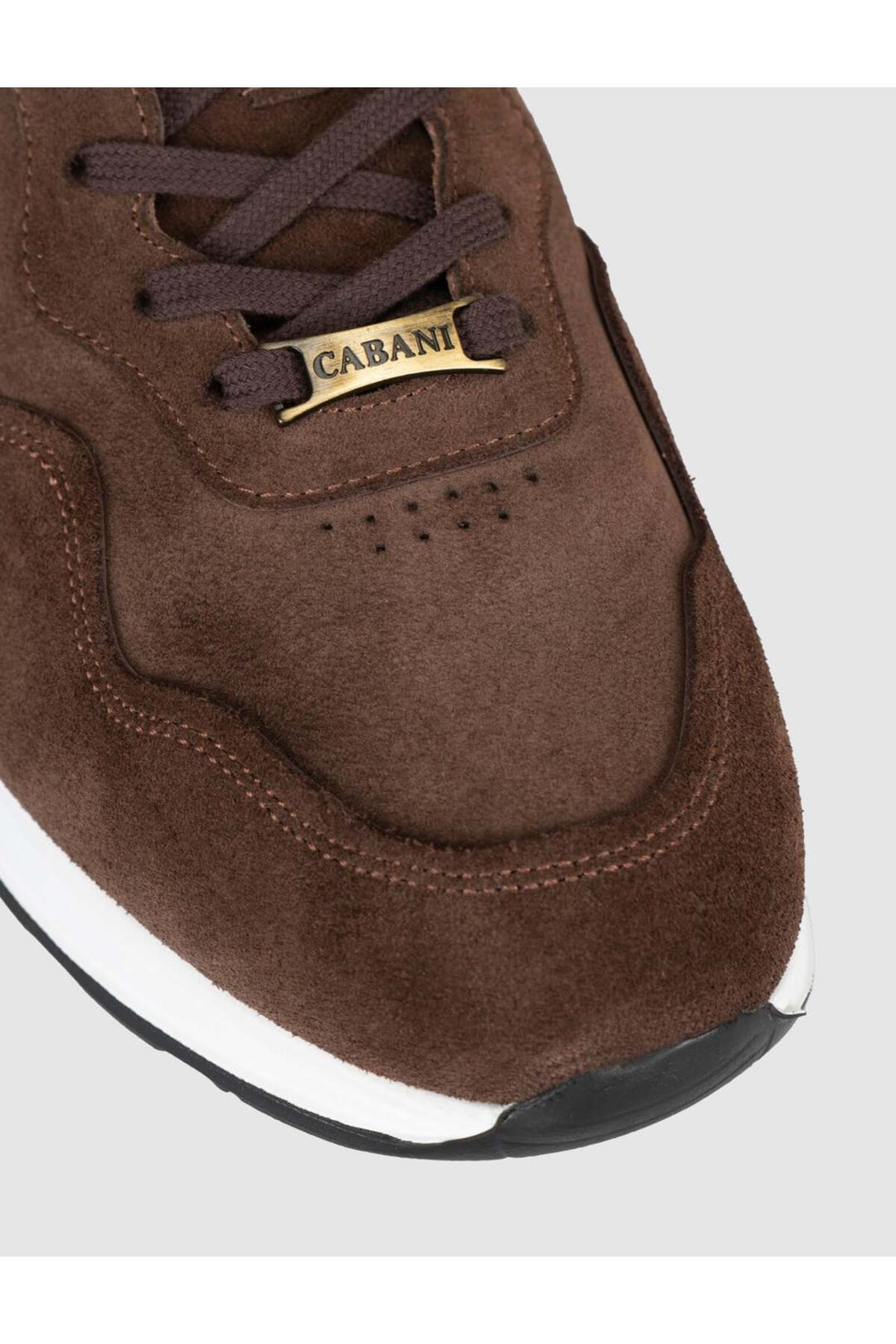 Cabani Shoes Sneakers en cuir suédé véritable pour homme marron - Marron