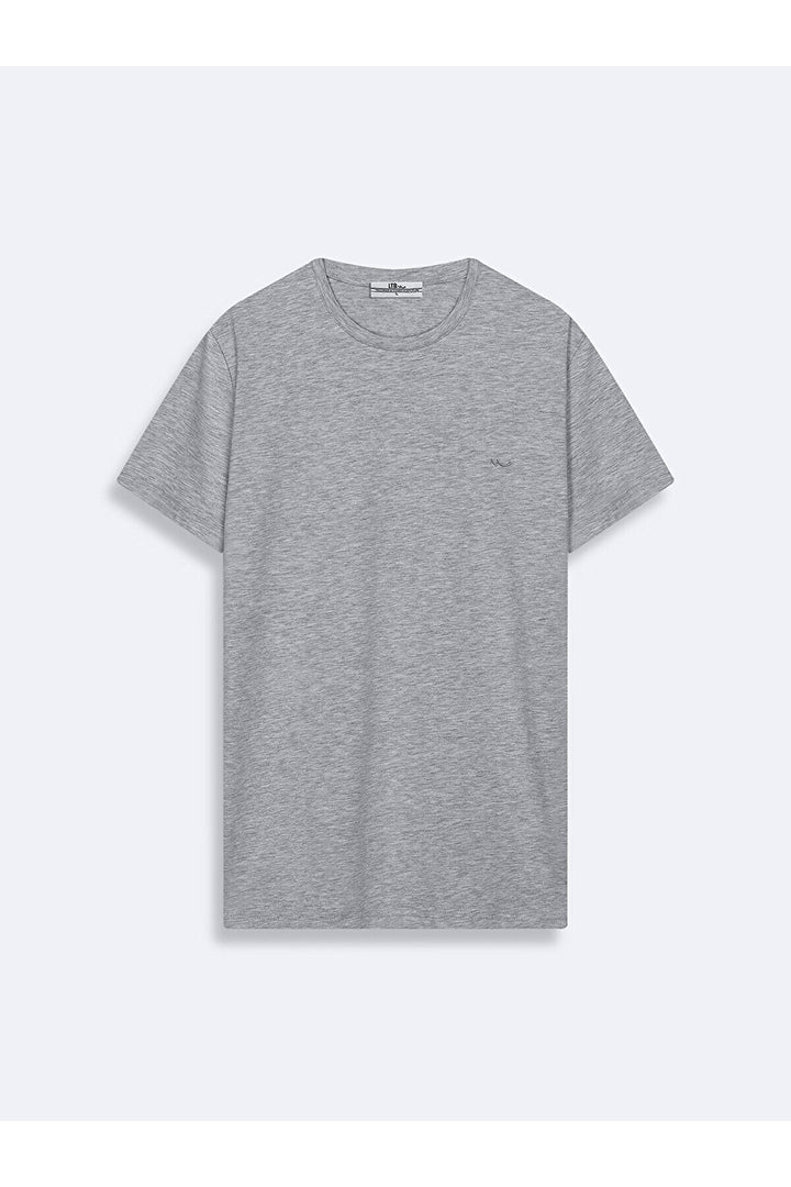 LTB T-shirt gris amincissant à manches courtes Zero Collar Pressure
