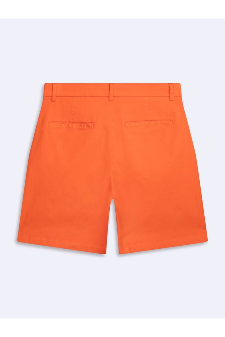 LTB Short orange en coton à taille haute - Orange
