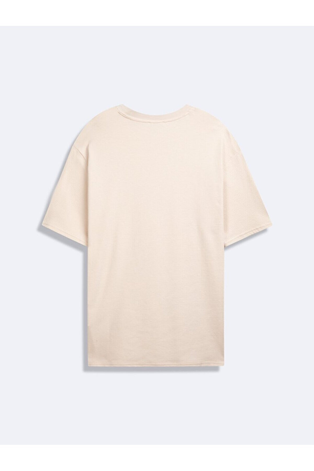 LTB T-shirt crème pressé à col zéro et manches courtes