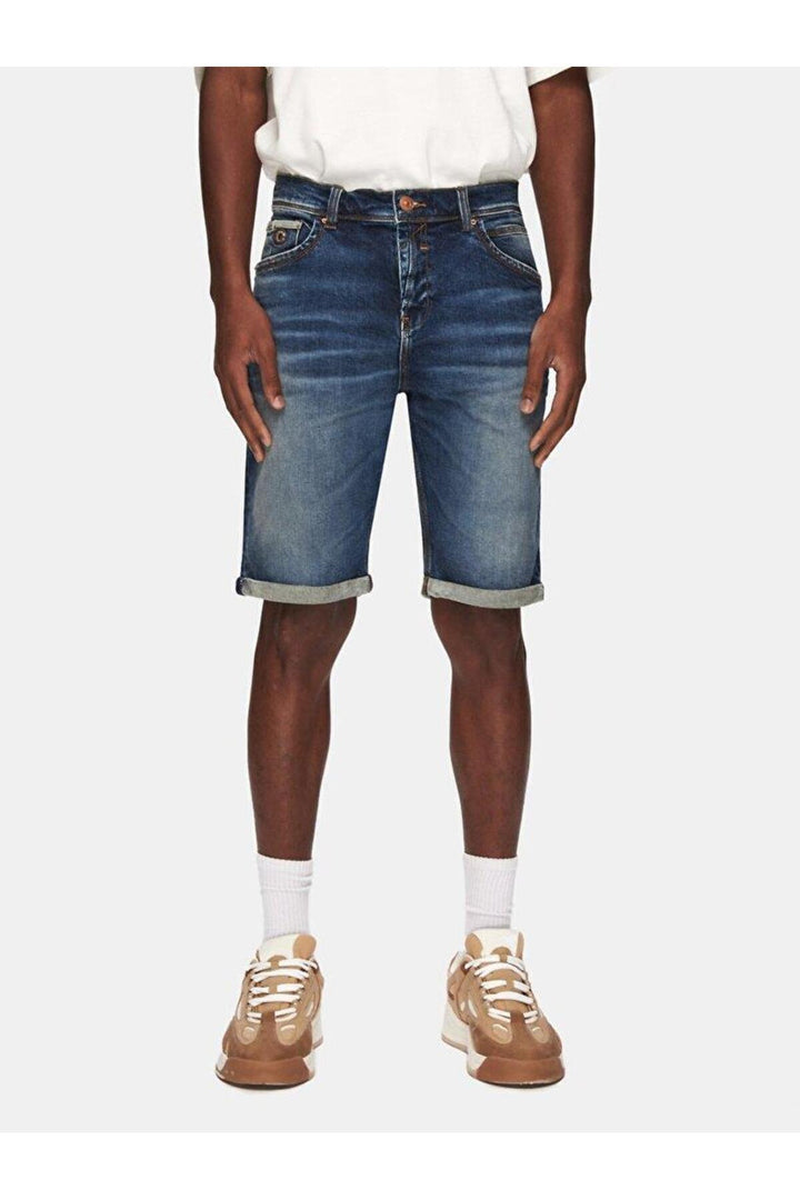 LTB LANCE TARION Short en Jean Homme 55626 - Foncé Bleu_55626