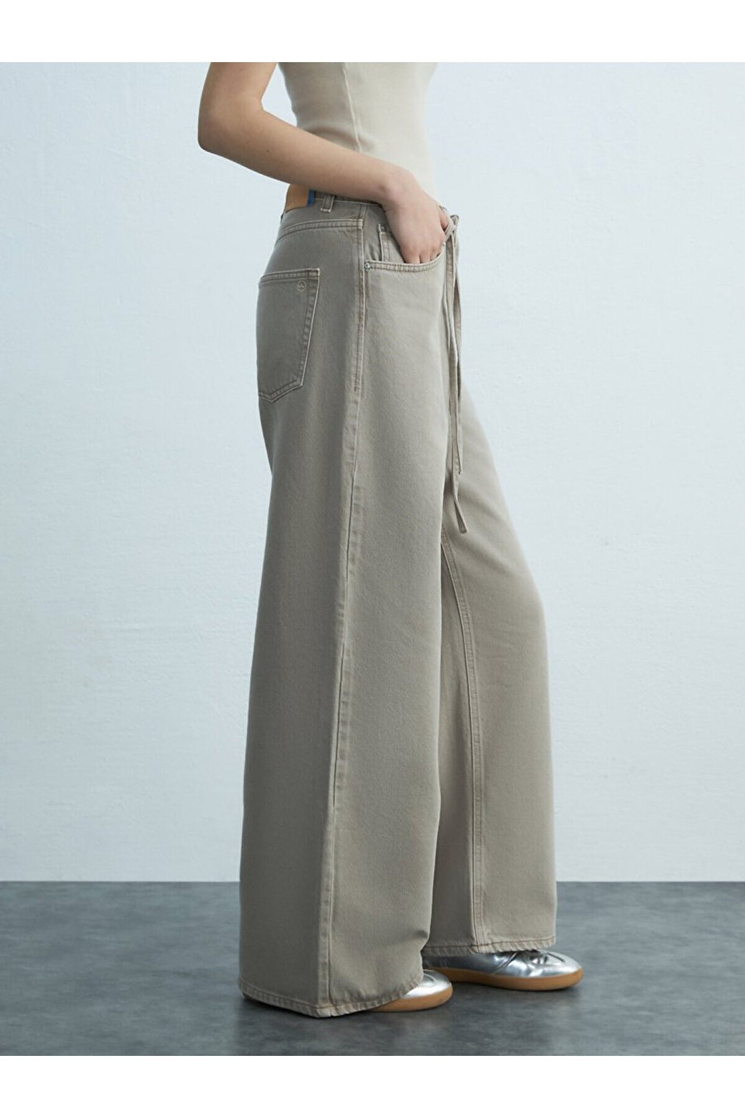 LTB Denıssa Pantalon en jean taille haute à jambes larges - karişik_55984