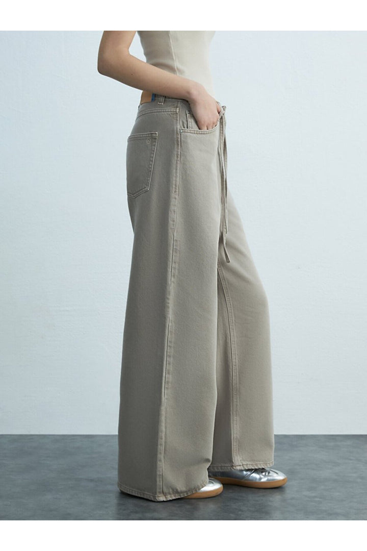 LTB Denıssa Pantalon en jean taille haute à jambes larges - karişik_55984