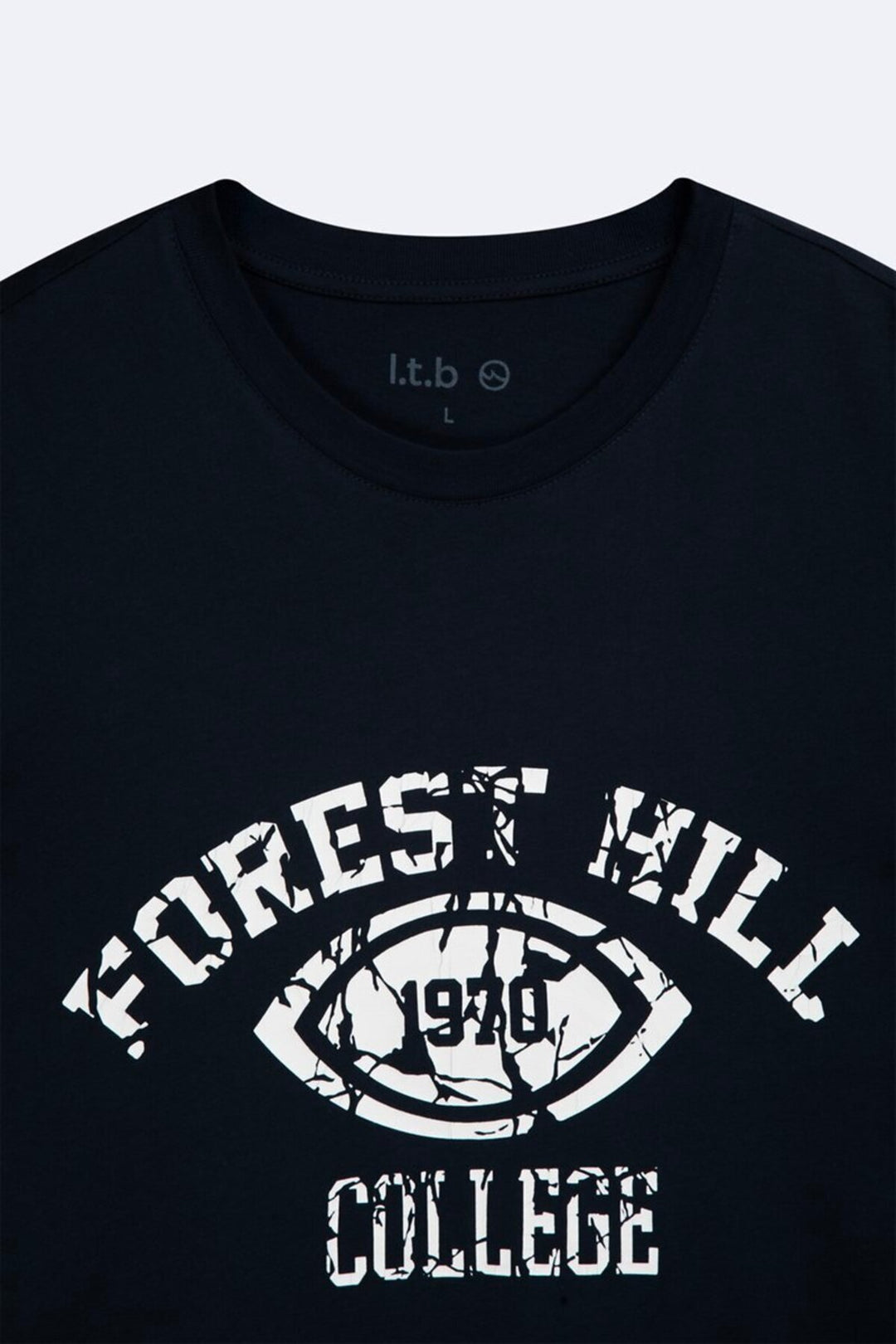 LTB T-shirt Relaxed Fit Bleu marine avec effet vintage - Bleu marine