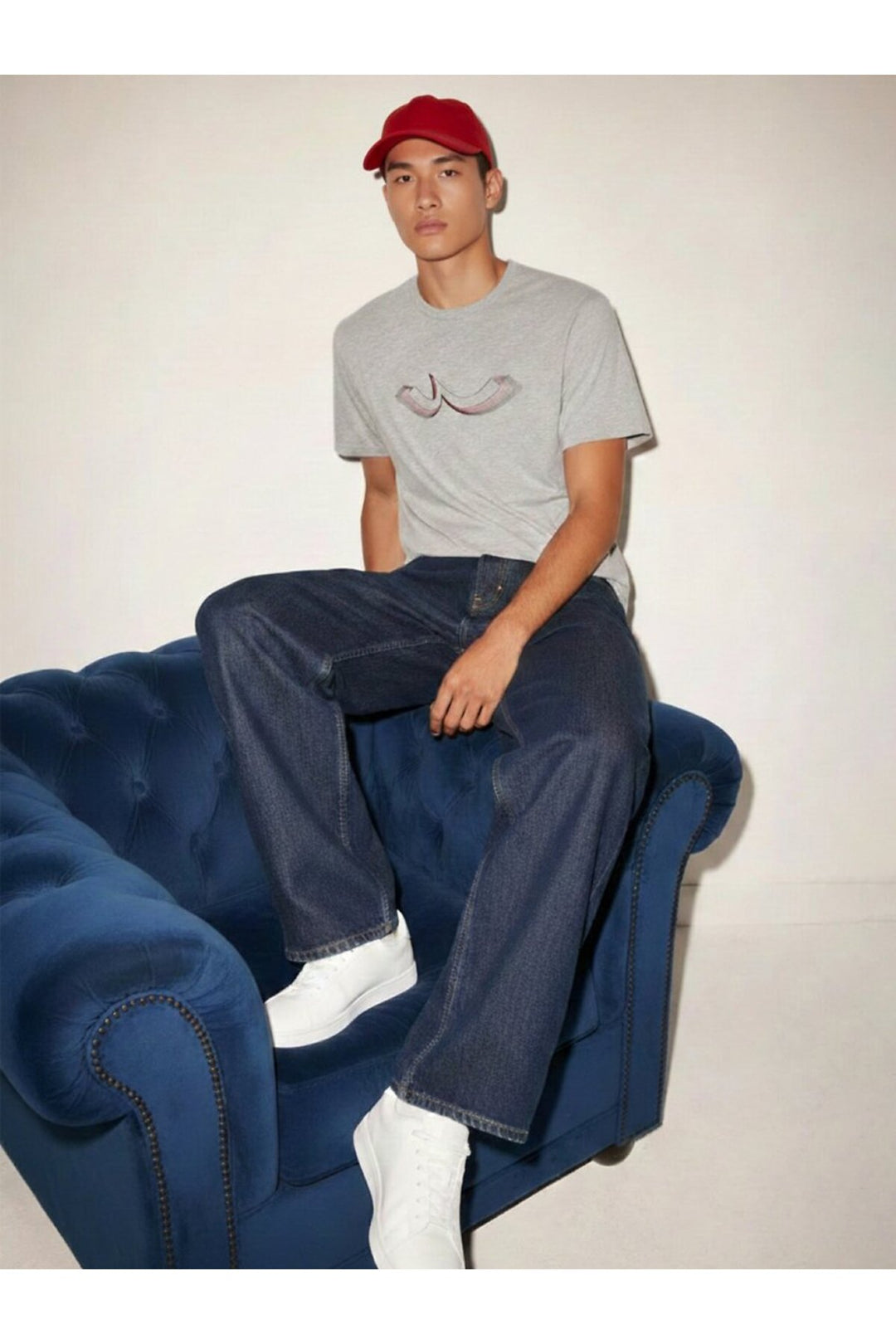 LTB T-shirt gris avec logo imprimé - Gris
