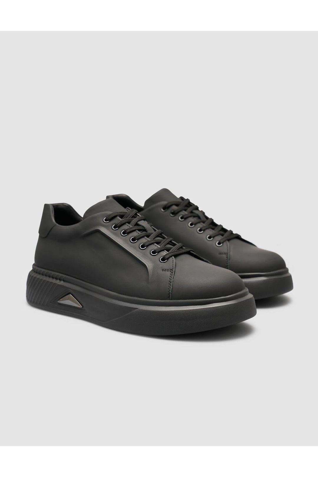 Cabani Shoes %100 Cuir Nubuck Noir Baskets Homme - Noir