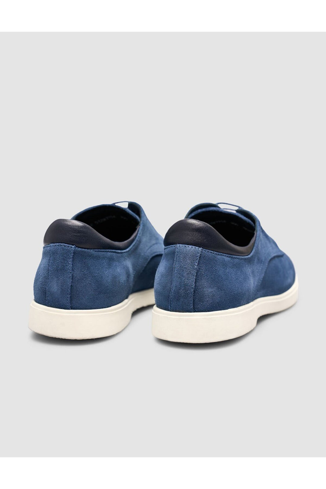 Cabani Shoes Chaussures pour hommes en cuir véritable de veau à lacets bleu - Multicolore