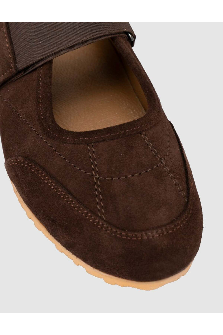 Cabani Shoes Chaussures décontractées pour femmes en cuir de vachette véritable marron - Multicolore
